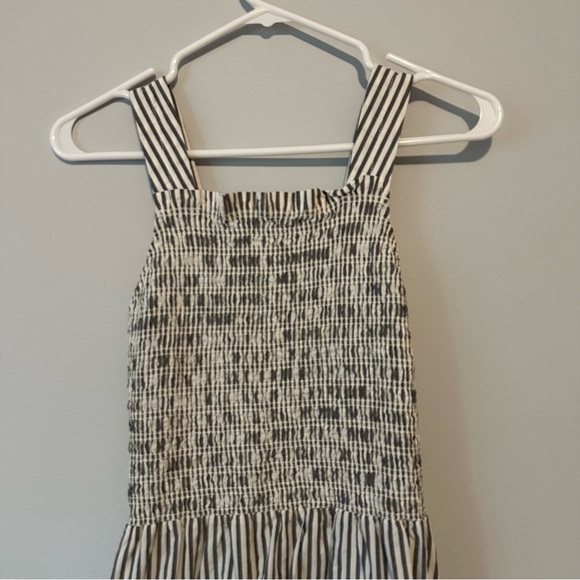 Everlane The Smock Dress in black and bone stripe, size XXS - Picture 4 of 6